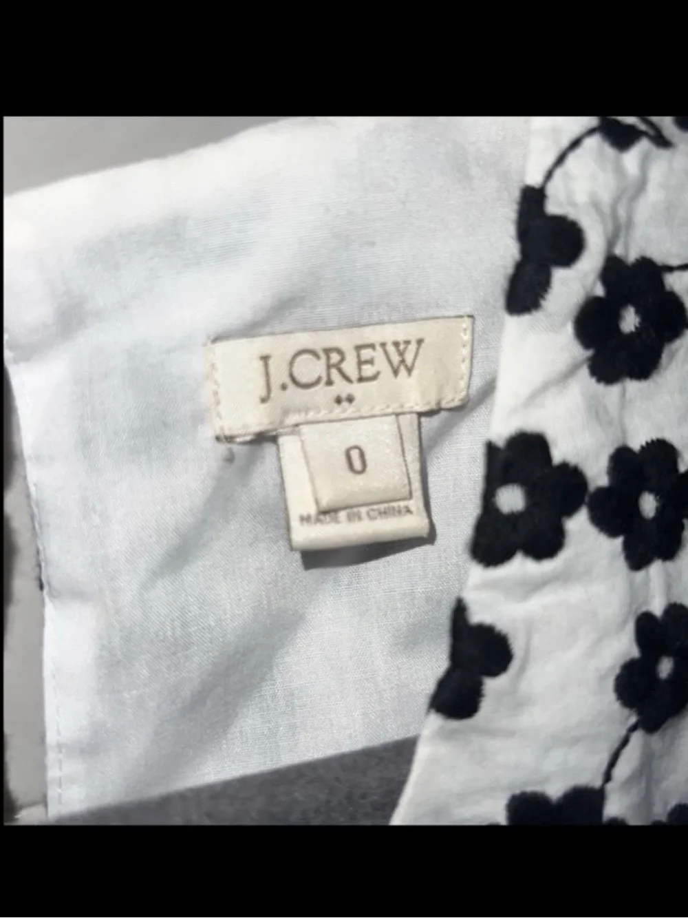 J.crew top size 0